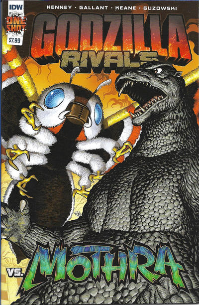 Cover for Godzilla Rivals vs. Mothra (IDW, 2021 series)  [Cover A - E. J. Su]