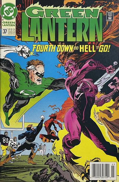 Cover for Green Lantern (DC, 1990 series) #37 [Newsstand]