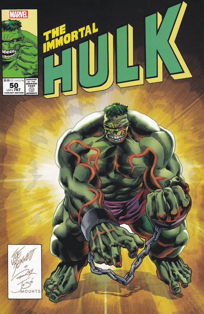 Cover for Immortal Hulk (Marvel, 2018 series) #50 [Joe Bennett 'Homage' Cover]