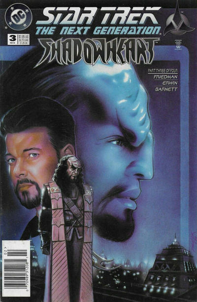 Cover for Star Trek: The Next Generation -- Shadowheart (DC, 1994 series) #3 [Newsstand]