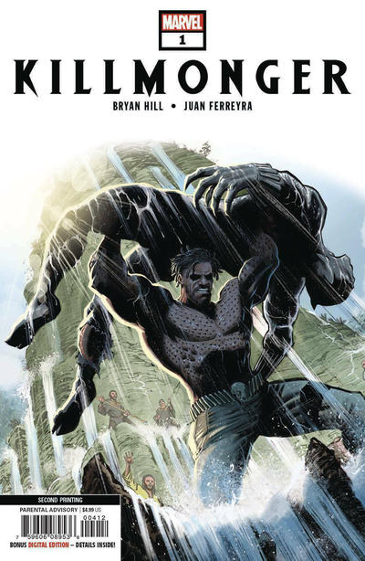 Cover for Killmonger (Marvel, 2019 series) #1 [Second Printing - Juan Ferreyra]