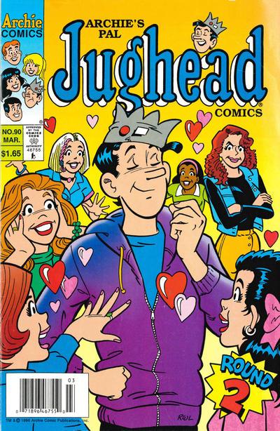 Cover for Archie's Pal Jughead Comics (Archie, 1993 series) #90 [Canadian]