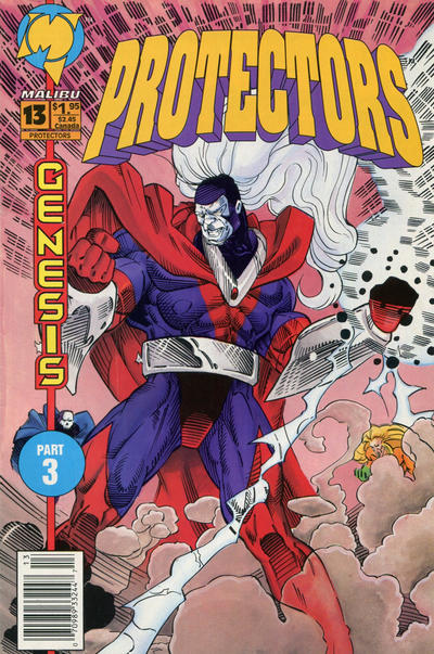 Cover for Protectors (Malibu, 1992 series) #13 [Newsstand]