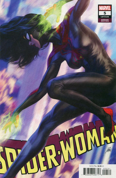 Cover for Spider-Woman (Marvel, 2020 series) #5 (100) [Artgerm cover variant]