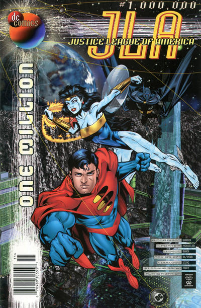 Cover for JLA (DC, 1997 series) #1,000,000 [Newsstand]
