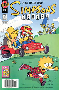 Cover for Simpsons Comics (Bongo, 1993 series) #88 [Newsstand]