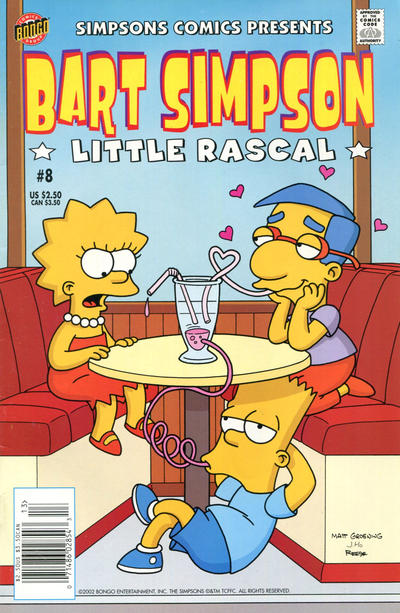 Cover for Simpsons Comics Presents Bart Simpson (Bongo, 2000 series) #8 [Newsstand]