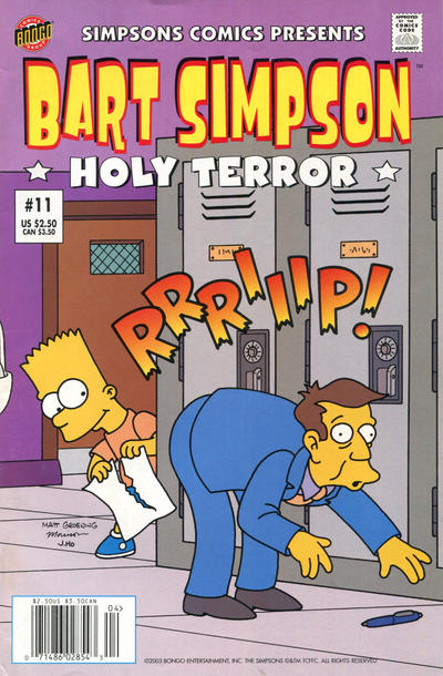 Cover for Simpsons Comics Presents Bart Simpson (Bongo, 2000 series) #11 [Newsstand]