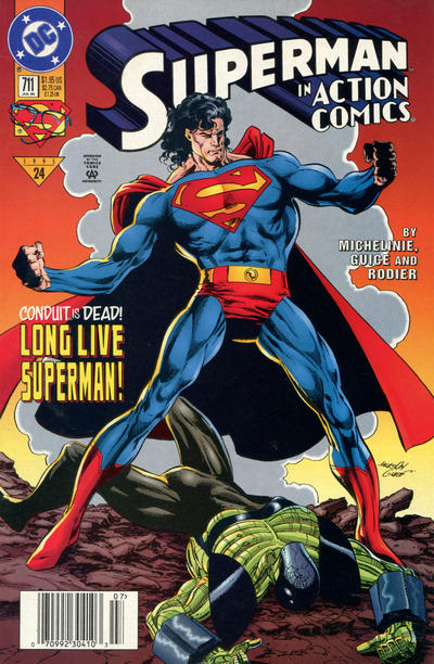 Cover for Action Comics (DC, 1938 series) #711 [Newsstand]