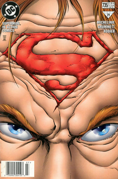 Cover for Action Comics (DC, 1938 series) #735 [Newsstand]
