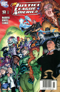 Cover for Justice League of America (DC, 2006 series) #13 [Newsstand - Left Side of Cover]