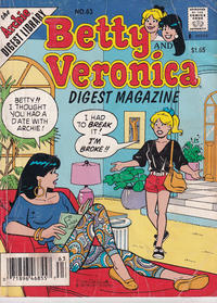Cover Thumbnail for Betty and Veronica Comics Digest Magazine (Archie, 1983 series) #63 [Canadian]