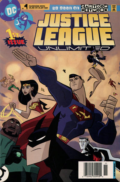 Cover for Justice League Unlimited (DC, 2004 series) #1 [Newsstand]