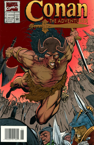 Cover for Conan the Adventurer (Marvel, 1994 series) #1 [Newsstand]