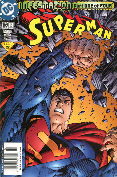 Cover for Superman (DC, 1987 series) #169 [Newsstand]