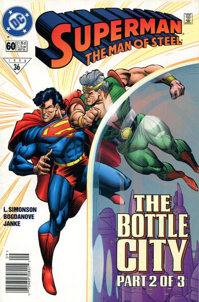 Cover for Superman: The Man of Steel (DC, 1991 series) #60 [Newsstand]