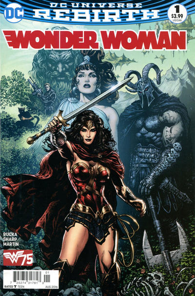 Cover for Wonder Woman (DC, 2016 series) #1 [Newsstand]