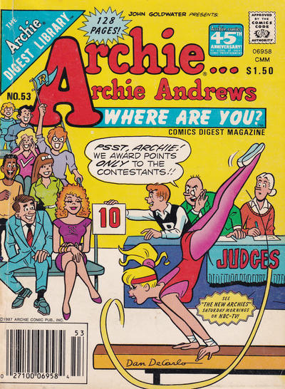 Cover for Archie... Archie Andrews, Where Are You? Comics Digest Magazine (Archie, 1977 series) #53 [Canadian]