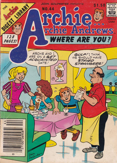 Cover for Archie... Archie Andrews, Where Are You? Comics Digest Magazine (Archie, 1977 series) #44 [Canadian]