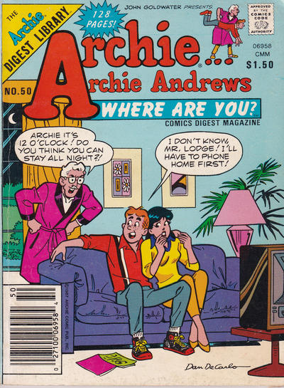 Cover for Archie... Archie Andrews, Where Are You? Comics Digest Magazine (Archie, 1977 series) #50 [Canadian]