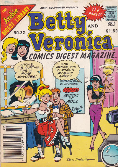 Cover for Betty and Veronica Comics Digest Magazine (Archie, 1983 series) #22