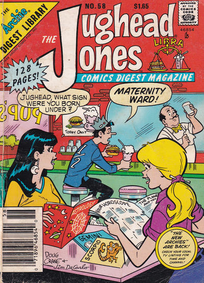 Cover for The Jughead Jones Comics Digest (Archie, 1977 series) #58 [Canadian]