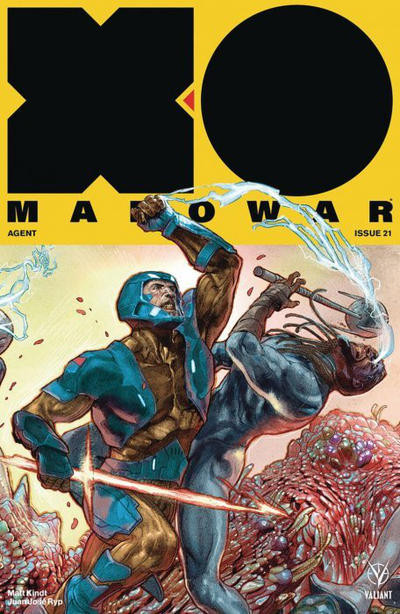 Cover for X-O Manowar (2017) (Valiant Entertainment, 2017 series) #21 [Cover D - Renato Guedes]