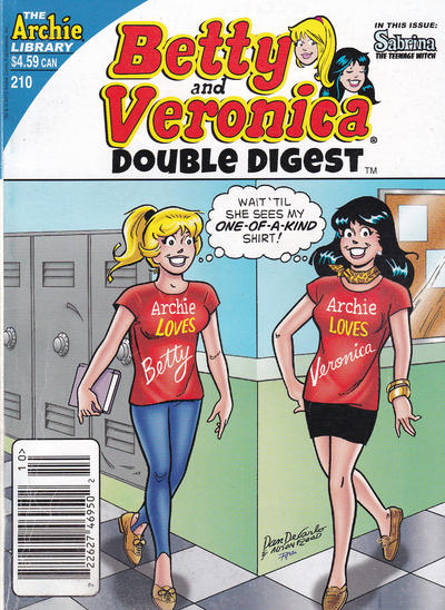 Cover for Betty & Veronica (Jumbo Comics) Double Digest (Archie, 1987 series) #210 [Canadian]