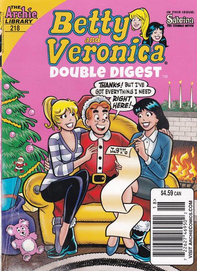Cover for Betty & Veronica (Jumbo Comics) Double Digest (Archie, 1987 series) #218 [Canadian]