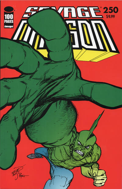 Cover for Savage Dragon (Image, 1993 series) #250 [Cover G - Erik Larsen & Ryan Ottley]