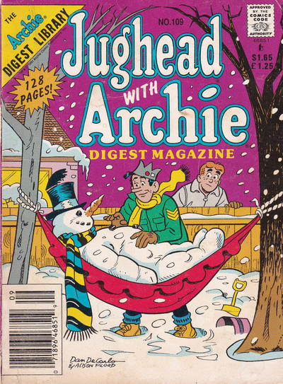 Cover for Jughead with Archie Digest (Archie, 1974 series) #109 [Canadian]
