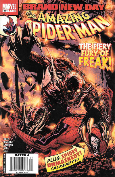 Cover for The Amazing Spider-Man (Marvel, 1999 series) #554 [Newsstand]