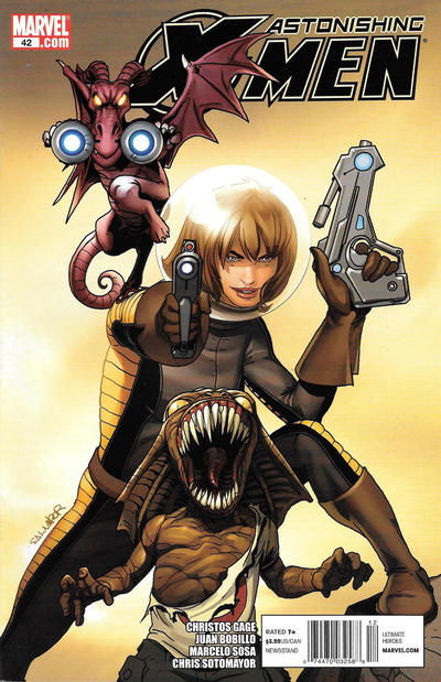 Cover for Astonishing X-Men (Marvel, 2004 series) #42 [Newsstand]