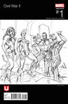 Cover Thumbnail for Civil War II (2016 series) #1 [Terry Dodson 'Marvel Unlimited' Black and White]