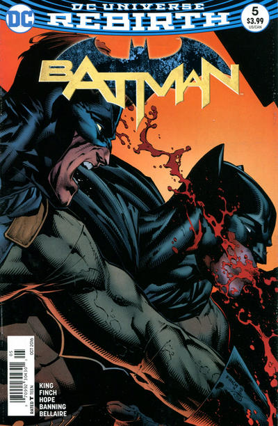 Cover for Batman (DC, 2016 series) #5 [Newsstand]