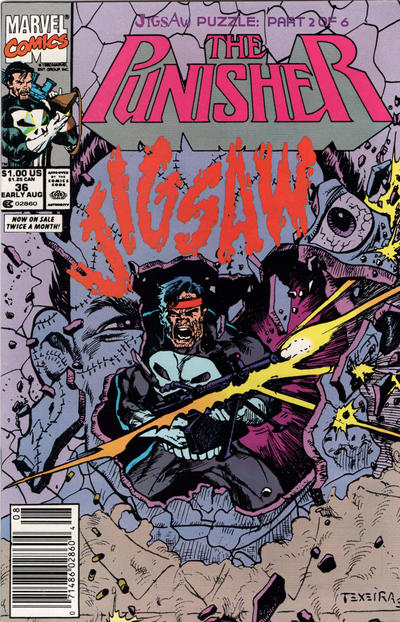 Cover for The Punisher (Marvel, 1987 series) #36 [Newsstand]