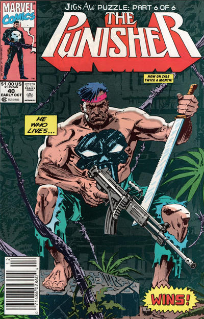 Cover for The Punisher (Marvel, 1987 series) #40 [Newsstand]