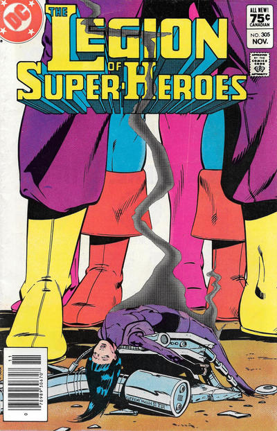 Cover for The Legion of Super-Heroes (DC, 1980 series) #305 [Canadian]