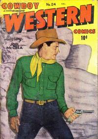 Cover Thumbnail for Cowboy Western Comics (Charlton, 1948 series) #24