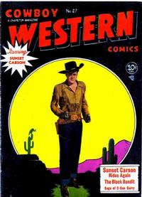 Cover Thumbnail for Cowboy Western Comics (Charlton, 1948 series) #27