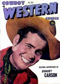 Cover Thumbnail for Cowboy Western Comics (Charlton, 1948 series) #30