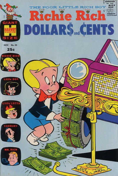 Cover for Richie Rich Dollars and Cents (Harvey, 1963 series) #33