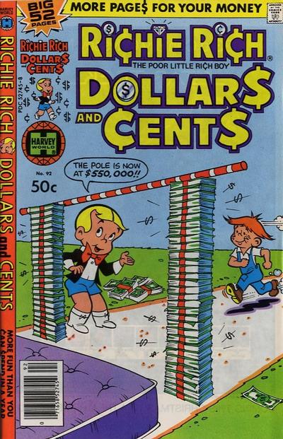 Cover for Richie Rich Dollars and Cents (Harvey, 1963 series) #92