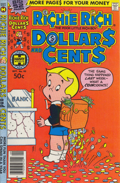 Cover for Richie Rich Dollars and Cents (Harvey, 1963 series) #93