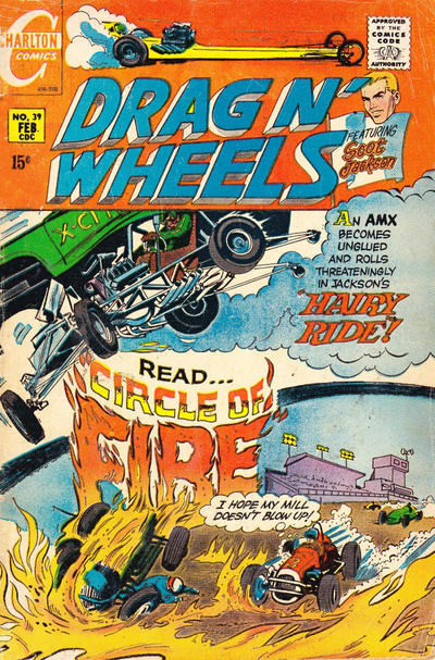 Cover for Drag N' Wheels (Charlton, 1968 series) #39