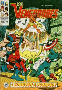 Cover Thumbnail for Los Vengadores (Novedades, 1981 series) #72