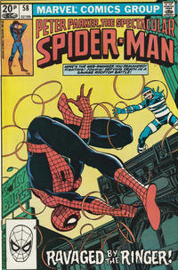 Cover Thumbnail for The Spectacular Spider-Man (Marvel, 1976 series) #58 [British]