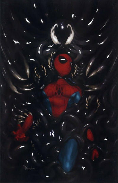 Cover for Spider-Man: Spider's Shadow (Marvel, 2021 series) #1 [Unknown Comics / Comic Traders / Street Level Hero Exclusive - Miguel Mercado Virgin Art]