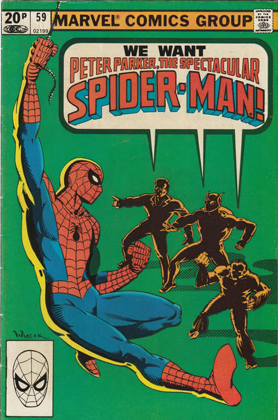 Cover for The Spectacular Spider-Man (Marvel, 1976 series) #59 [Direct]