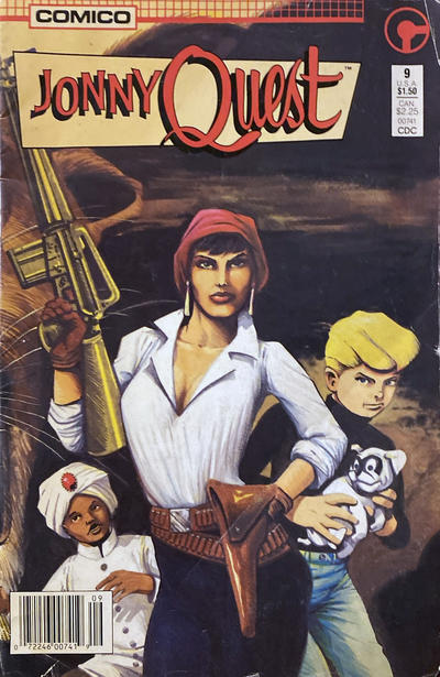 Cover for Jonny Quest (Comico, 1986 series) #9 [Newsstand]